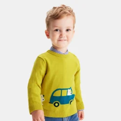Pull, Sweat Et Cardigan-Jacadi Pull bébé garçon Intarsia fantaisie - CUMIN