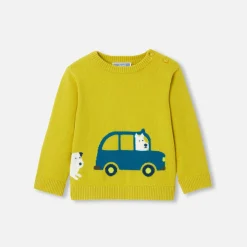 Pull, Sweat Et Cardigan-Jacadi Pull bébé garçon Intarsia fantaisie - CUMIN