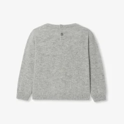 Pull, Sweat Et Cardigan-Jacadi Pull en cachemire bébé fille GRIS/MULTICO