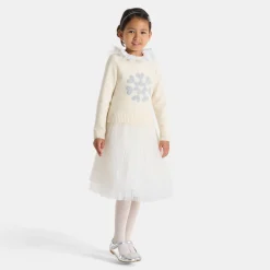 Pull, Sweat Et Cardigan-Jacadi Pull enfant fille en cachemire - blanc doux BLANC DOUX JACADI