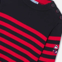 Pull, Sweat Et Cardigan|Pull, Sweat Et Cardigan-Jacadi Pull marinière enfant - MARINE/ROUGE
