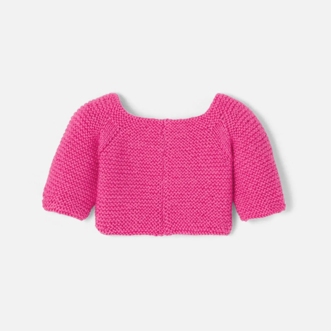 Doudou, Peluche|Eveil, Doudou Et Peluche-Jacadi Pull pour peluche lapin moyen modèle - Love Maille - ROSE