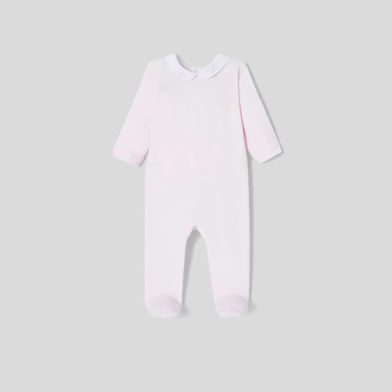 Pyjama|Pyjama-Jacadi Pyjama bébé fille en velours bouclette - rose pale ROSE PALE JACADI