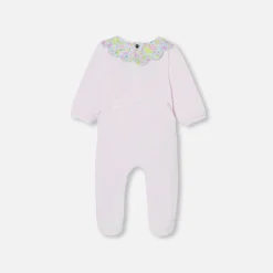 Pyjama|Pyjama-Jacadi Pyjama bébé fille en velours - rose pale ROSE PALE JACADI