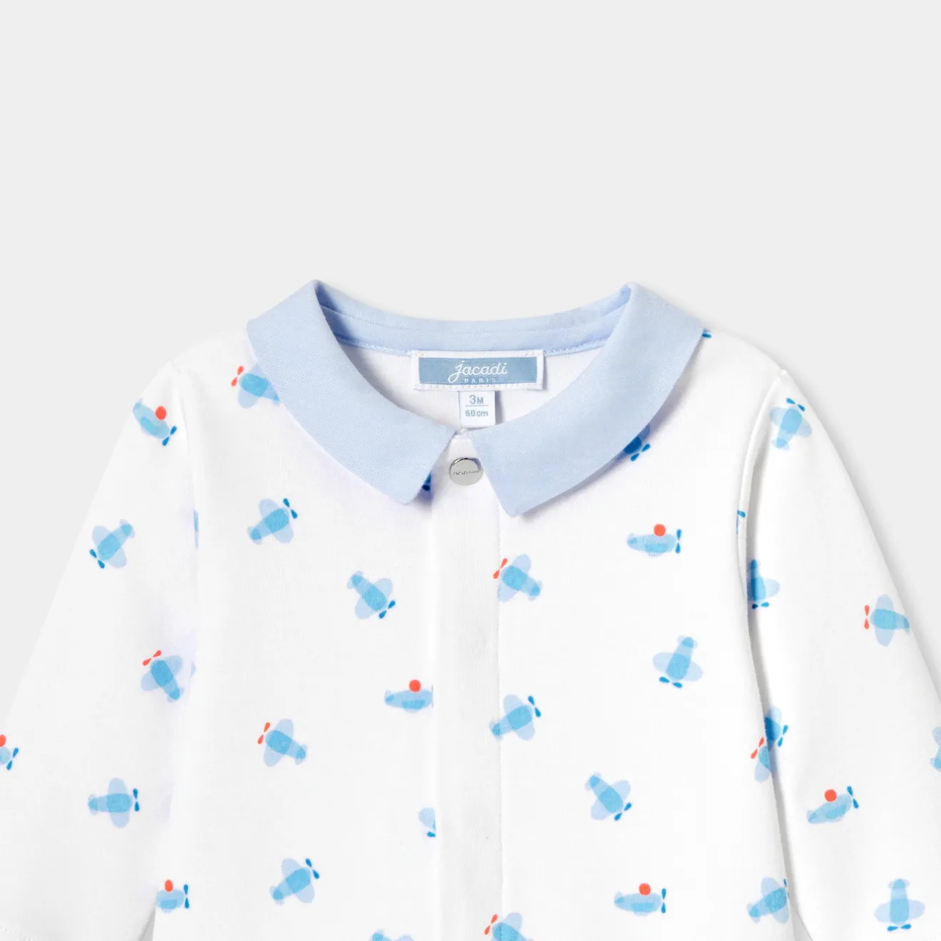 Pyjama|Pyjama-Jacadi Pyjama bébé garçon en interlock - lore BLANC/MULTICO