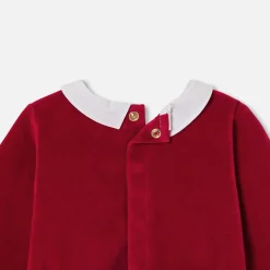 Pyjama|Pyjama-Jacadi Pyjama de Noël bébé en velours - rouge ROUGE JACADI