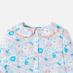 Pyjama|Pyjama-Jacadi Pyjama de Noël bébé fille en tissu Liberty - lore MULTICO