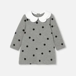 Robe-Jacadi Robe bébé fille en molleton - gris anthracite GRIS ANTHRACITE JACADI