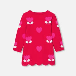 Robe-Jacadi Robe bébé fille en tricot - rouge ROUGE JACADI