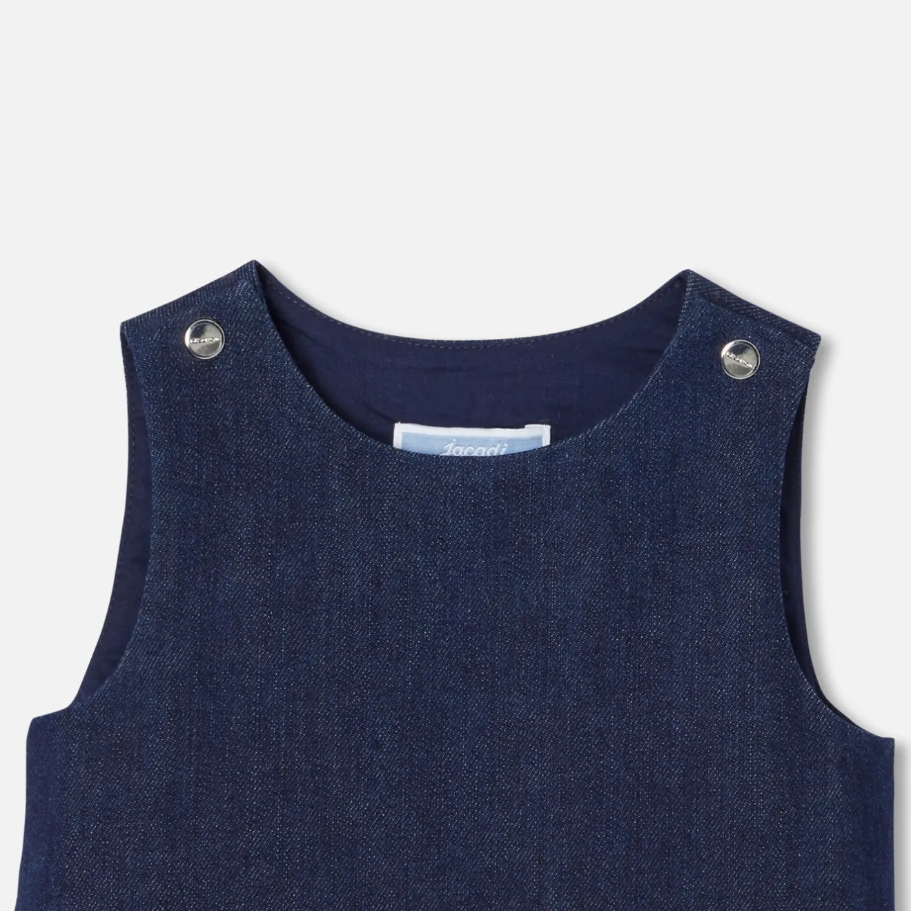 Robe-Jacadi Robe chasuble bébé fille en denim - DENIM FONCE