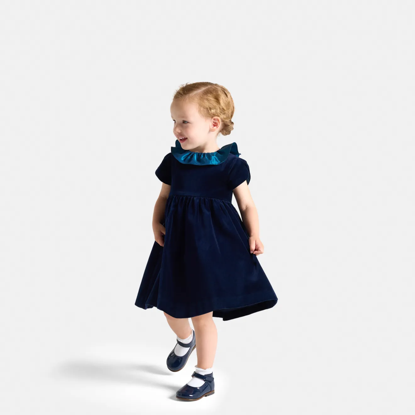 Robe-Jacadi Robe de fêtes bébé fille - marine MARINE JACADI