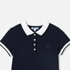 Robe Et Jupe-Jacadi Robe enfant fille en piqué de coton - marine MARINE JACADI