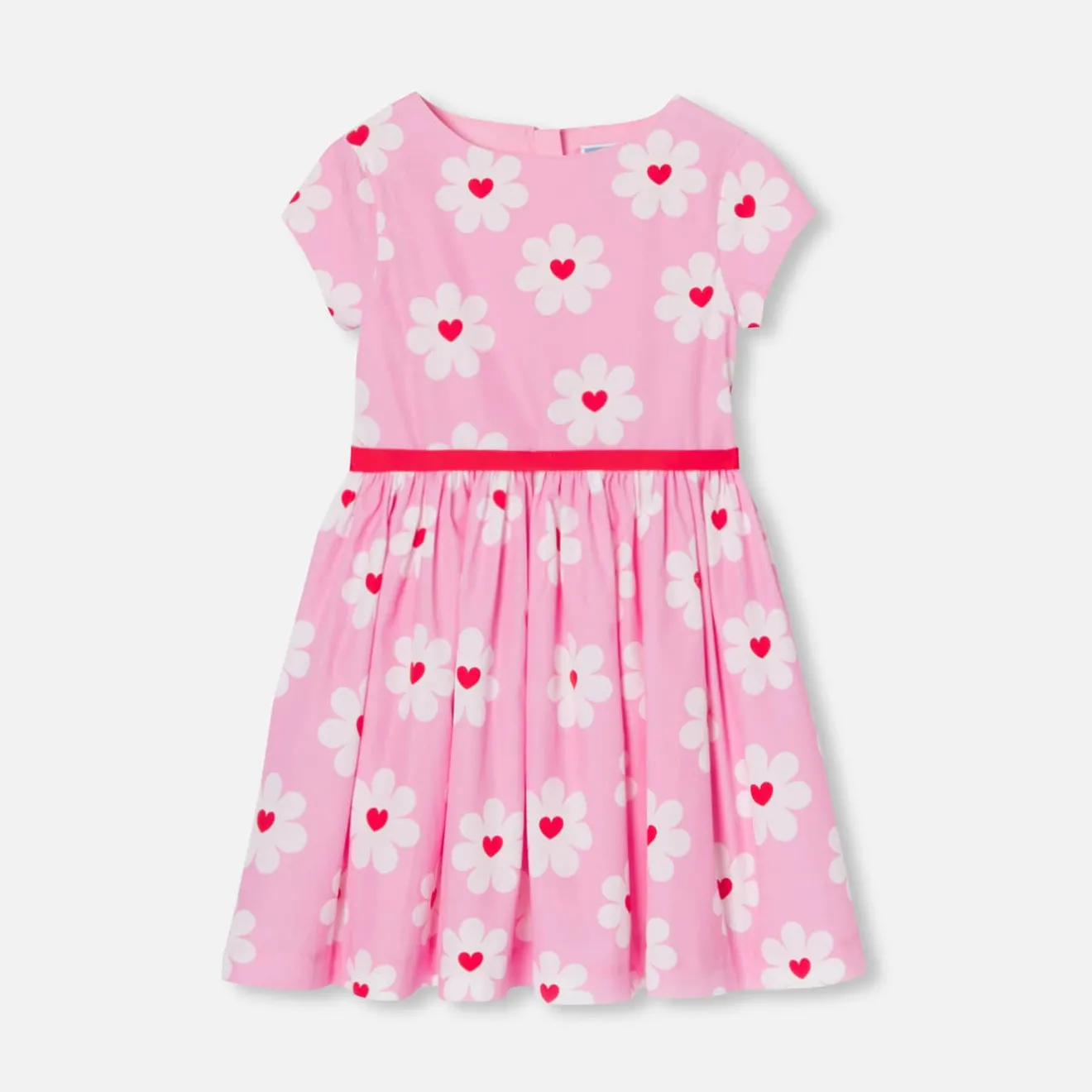 Robe Et Jupe-Jacadi Robe enfant fille en popeline - lore ROSE/MULTICO