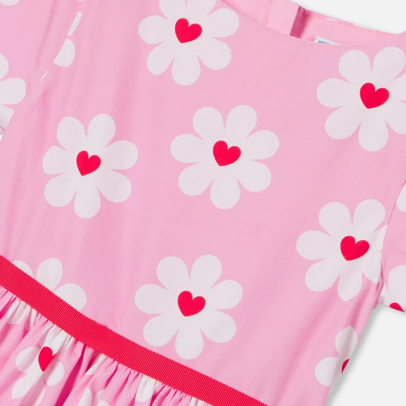 Robe Et Jupe-Jacadi Robe enfant fille en popeline - lore ROSE/MULTICO