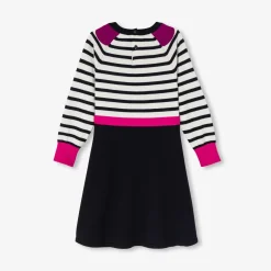 Robe Et Jupe-Jacadi Robe manches longues enfant fille - BLANC/MARINE