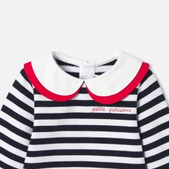 Robe-Jacadi Robe marinière bébé fille - BLANC/MARINE