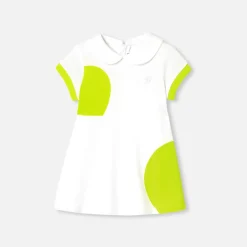 Robe-Jacadi Robe polo bébé fille - lore BLANC/MULTICO