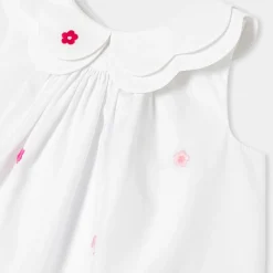 Robe-Jacadi Robe sans manches bébé fille - lore BLANC/MULTICO