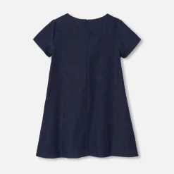 Robe Et Jupe-Jacadi Robe trapèze en jean enfant fille - DENIM FONCE