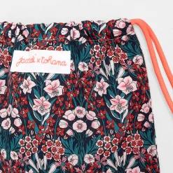 Accessoires-Jacadi Sac à goûter en tissu Liberty - x Tohana - lore MARINE/MULTICO