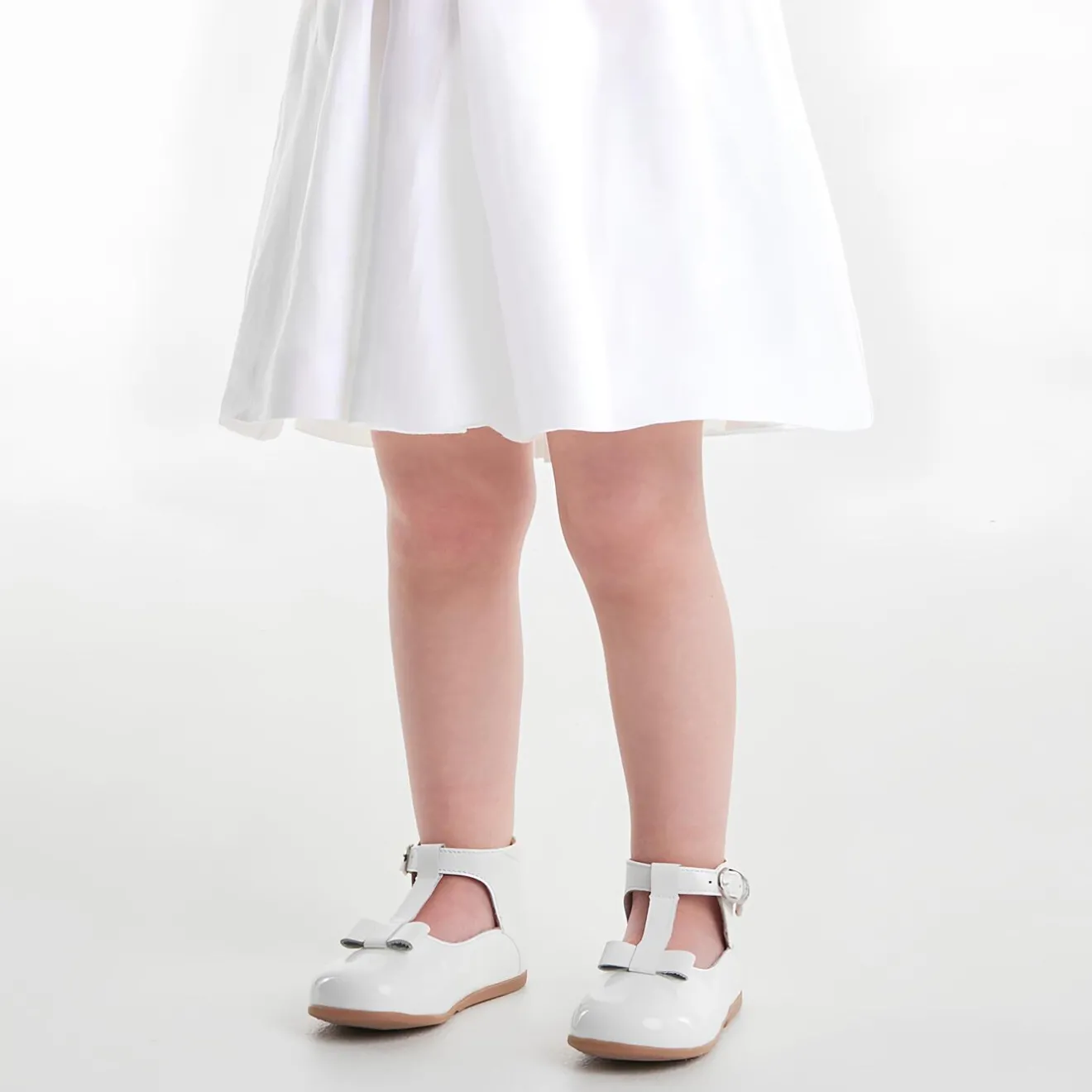 Babies, Charles Ix, Salomés Et Ballerines|Chaussures-Jacadi Salomés bébé fille en cuir lisse - blanc BLANC JACADI