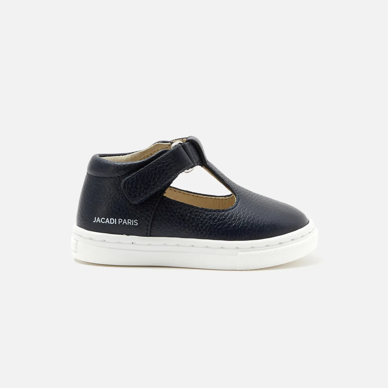 Nu-Pieds-Jacadi Salomés bébé garçon en cuir grainé - marine MARINE JACADI