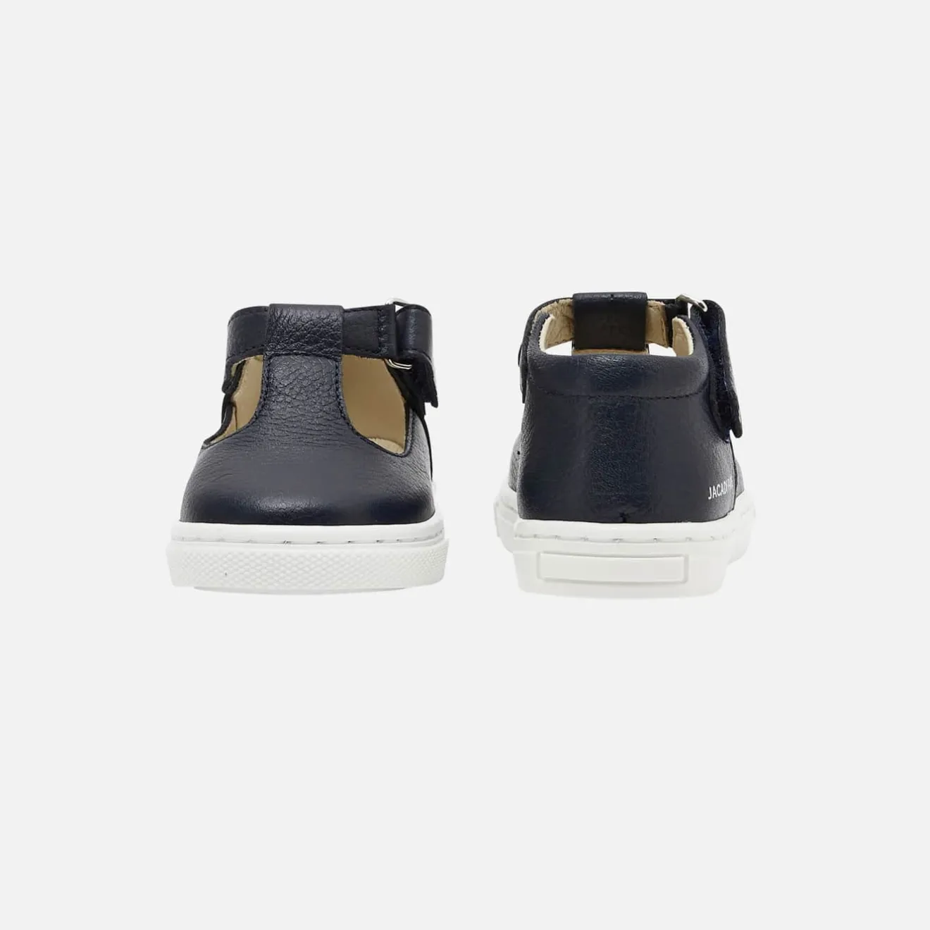 Nu-Pieds-Jacadi Salomés bébé garçon en cuir grainé - marine MARINE JACADI