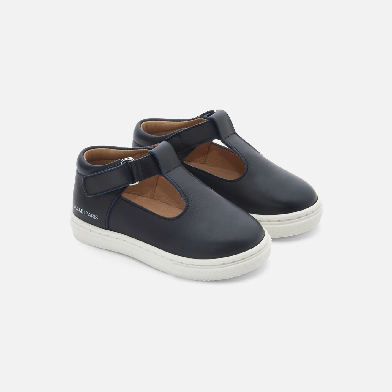 Nu-Pieds|Chaussures Basses-Jacadi Salomés bébé garçon en cuir lisse - marine MARINE JACADI
