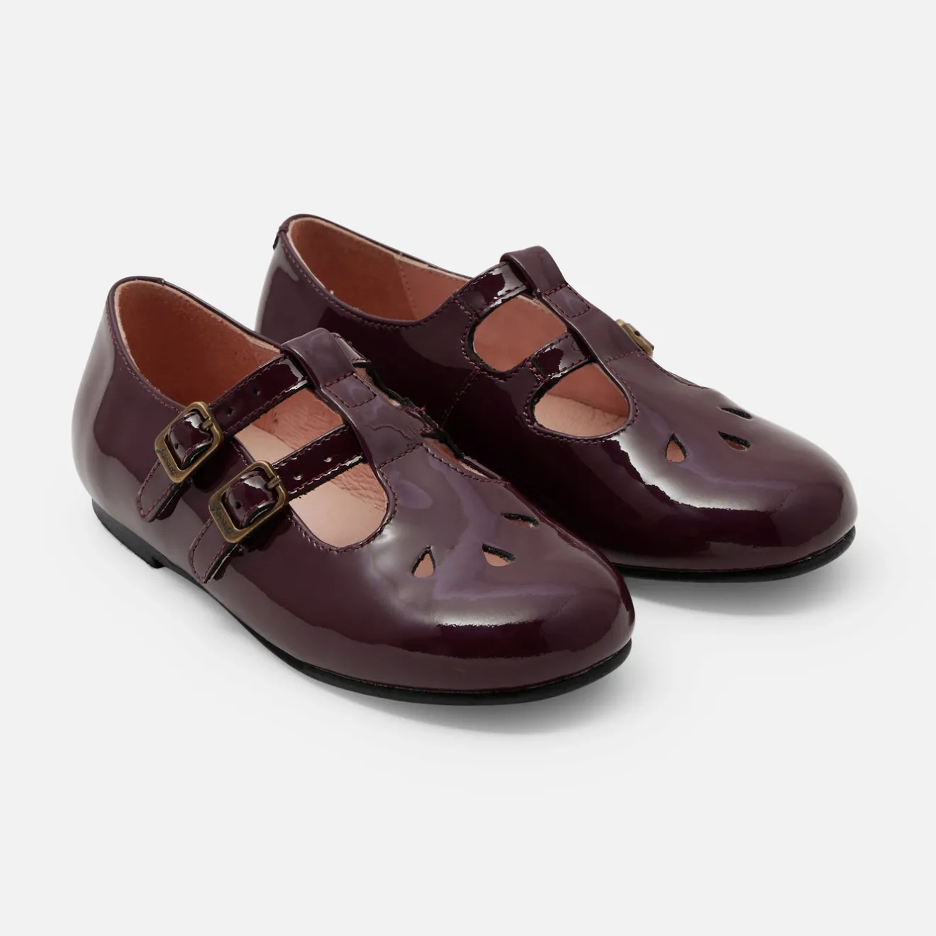 Babies, Charles Ix, Salomés Et Ballerines|Chaussures-Jacadi Salomés enfant fille en cuir verni - BORDEAUX