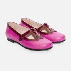 Babies, Charles Ix, Salomés Et Ballerines|Chaussures-Jacadi Salomés enfant fille en cuir - ROSE