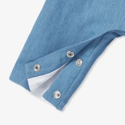 Combinaison, Barboteuse Et Ensemble-Jacadi Salopette bébé en denim léger - CHAMBRAY