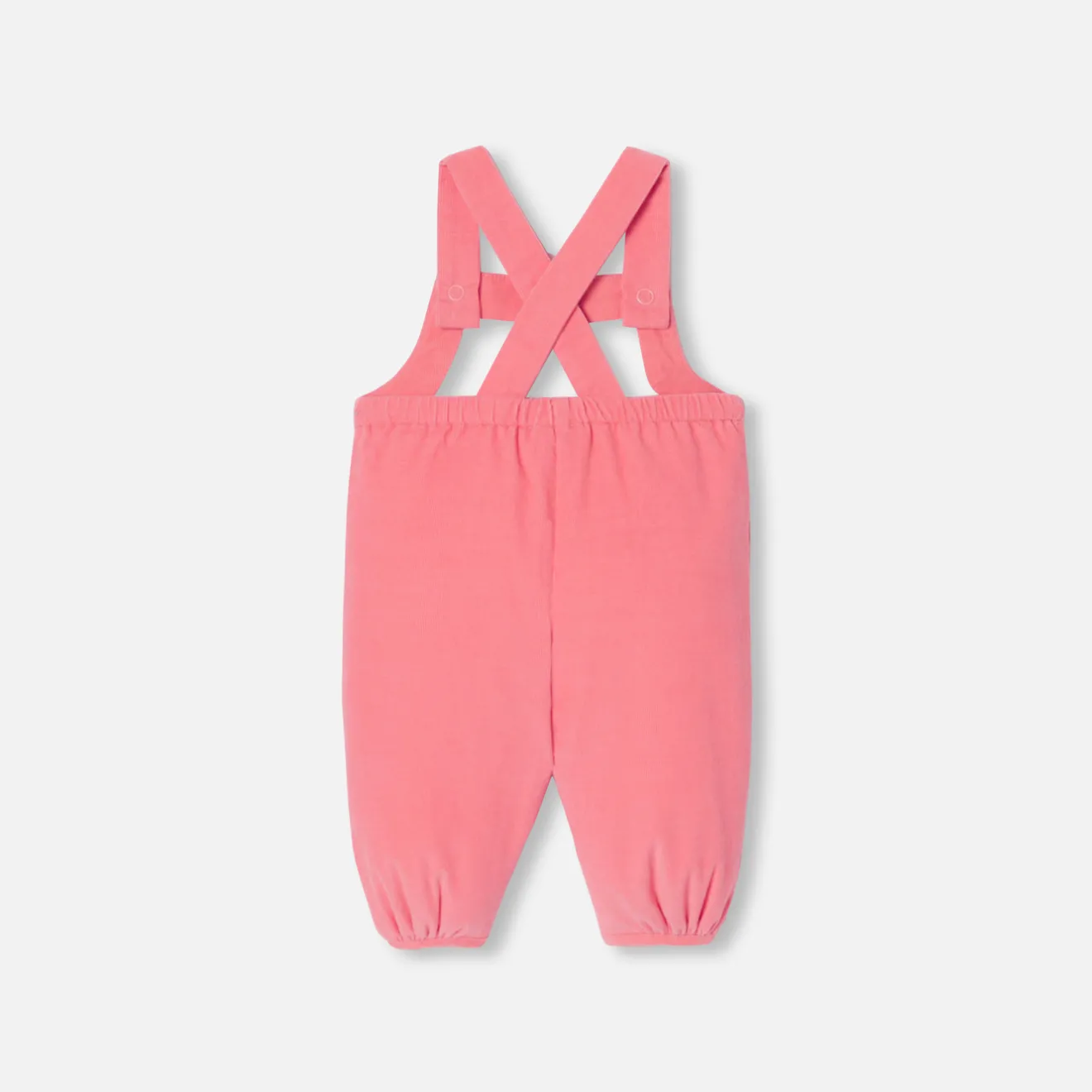 Combinaison, Barboteuse Et Ensemble-Jacadi Salopette bébé fille en velours - CORAIL