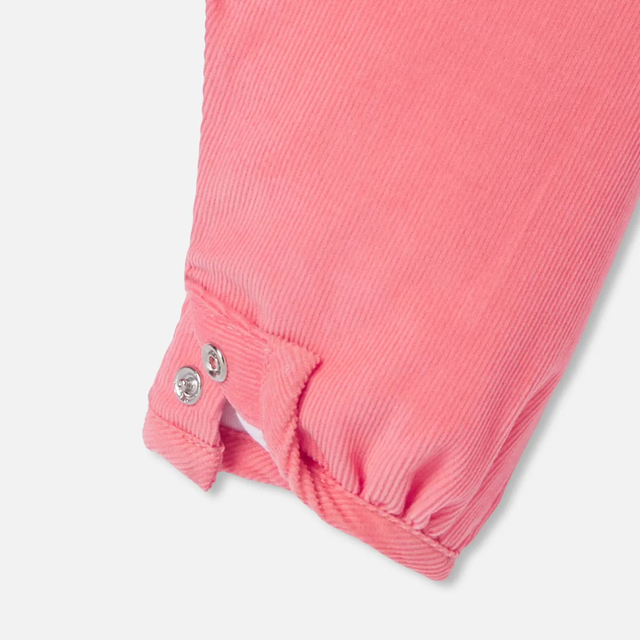 Combinaison, Barboteuse Et Ensemble-Jacadi Salopette bébé fille en velours - CORAIL