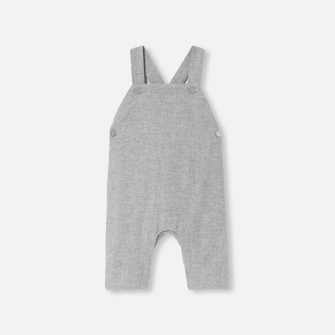 Combinaison, Barboteuse Et Ensemble-Jacadi Salopette bébé garçon en flanelle - gris chine clair GRIS CHINE CLAIR JACADI
