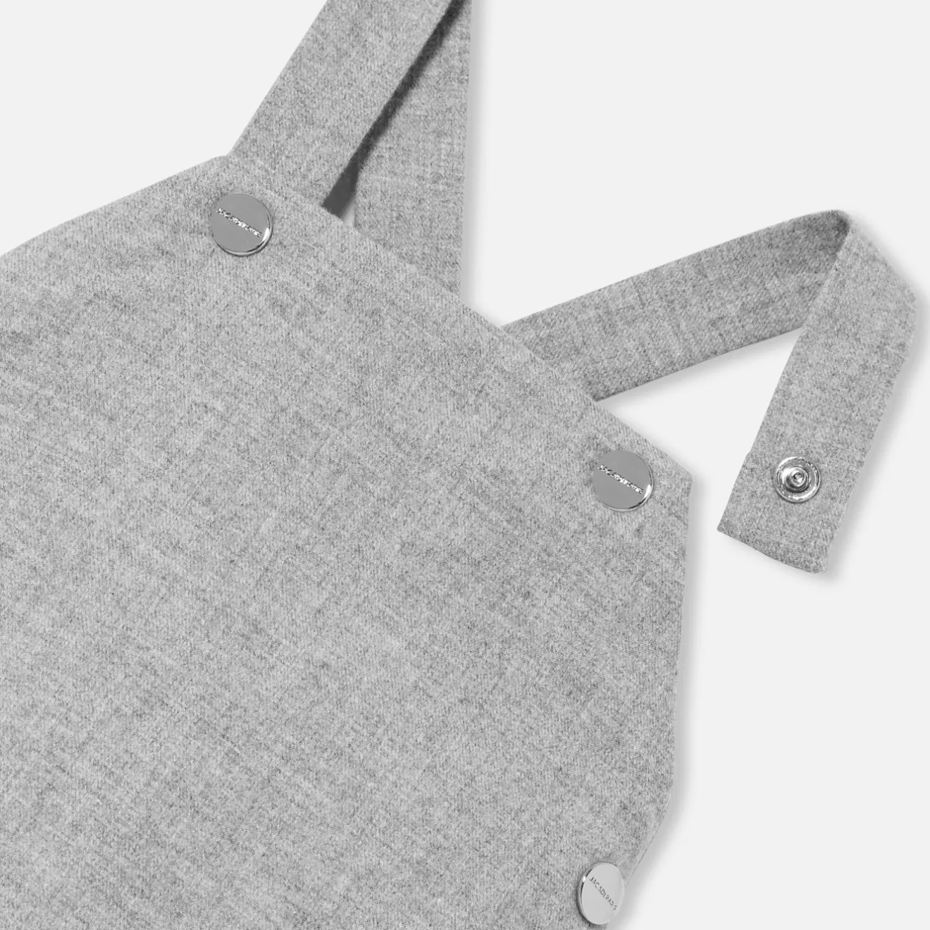 Combinaison, Barboteuse Et Ensemble-Jacadi Salopette bébé garçon en flanelle - gris chine clair GRIS CHINE CLAIR JACADI