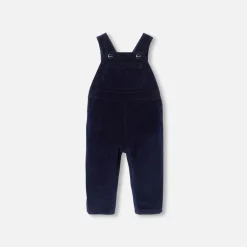 Combinaison, Salopette Et Ensemble-Jacadi Salopette bébé garçon en velours - marine MARINE JACADI