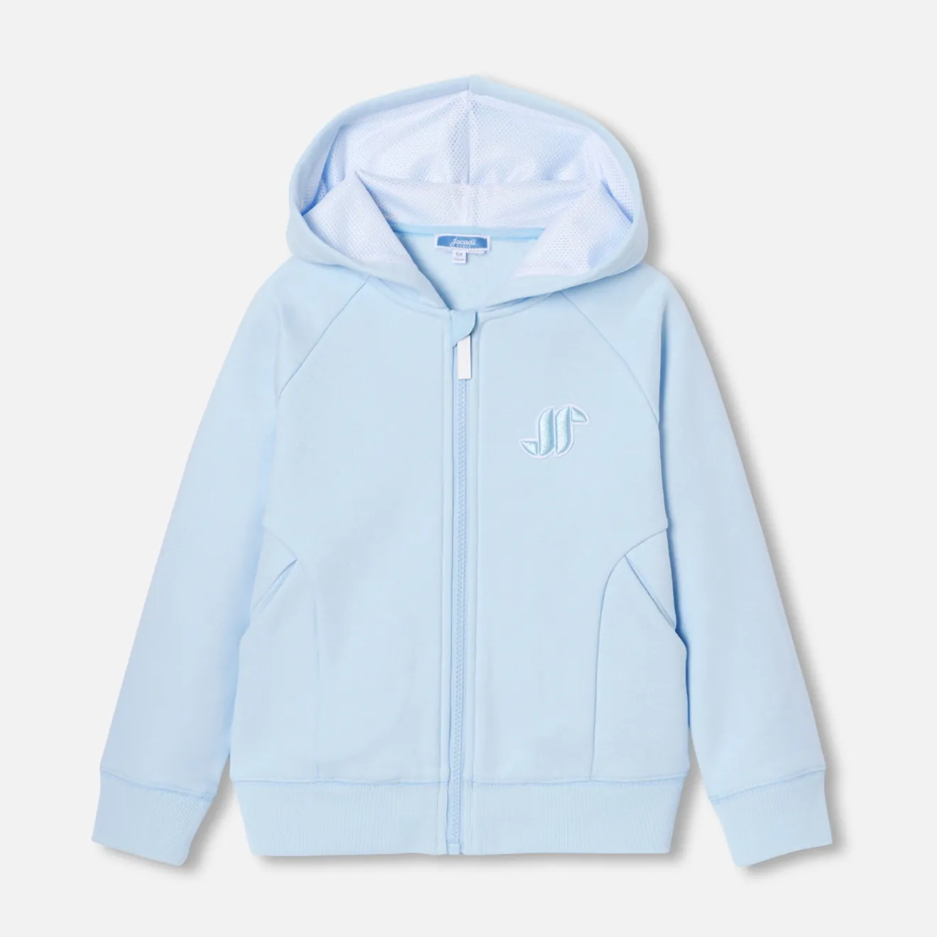 Pull, Sweat Et Cardigan-Jacadi Sweat zippé enfant garçon à capuche - NUAGE