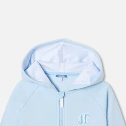 Pull, Sweat Et Cardigan-Jacadi Sweat zippé enfant garçon à capuche - NUAGE