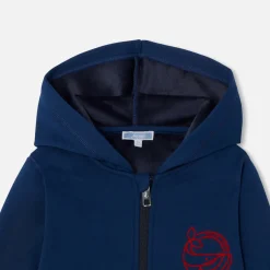 Pull, Sweat Et Cardigan-Jacadi Sweat zippé enfant garçon - BLEU MARNE