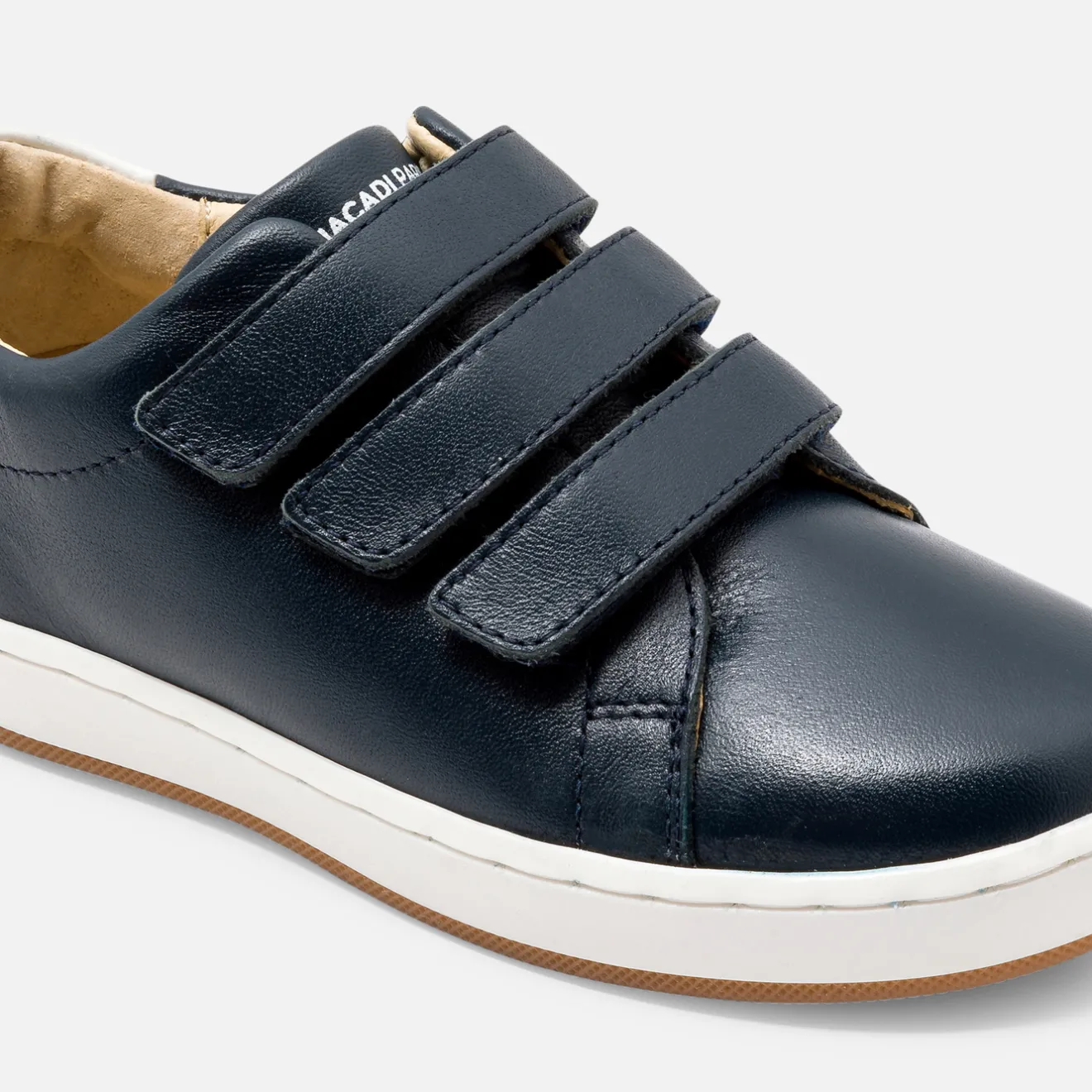 Baskets Et Tennis|Chaussures-Jacadi Tennis enfant garçon en cuir lisse - marine MARINE JACADI