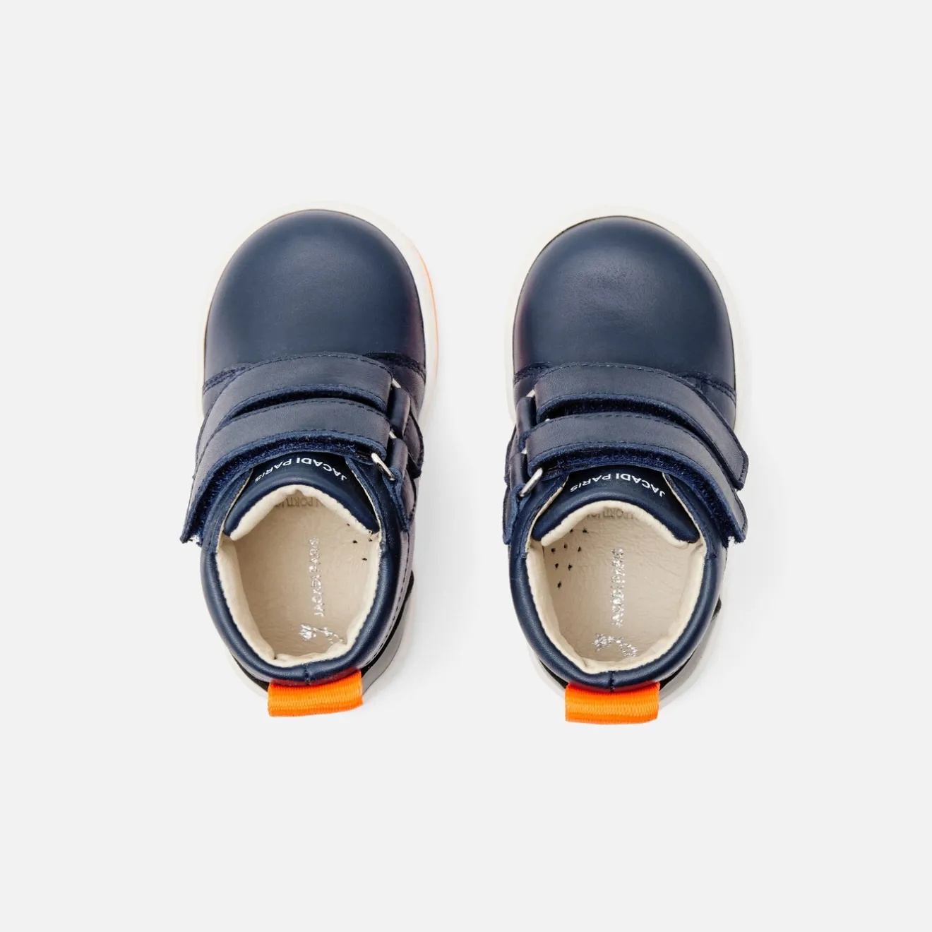 Baskets Et Tennis|Chaussures-Jacadi Tennis montantes bébé garçon en cuir lisse - marine MARINE JACADI