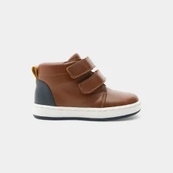 Baskets Et Tennis-Jacadi Tennis montantes bébé garçon en cuir lisse - NATUREL