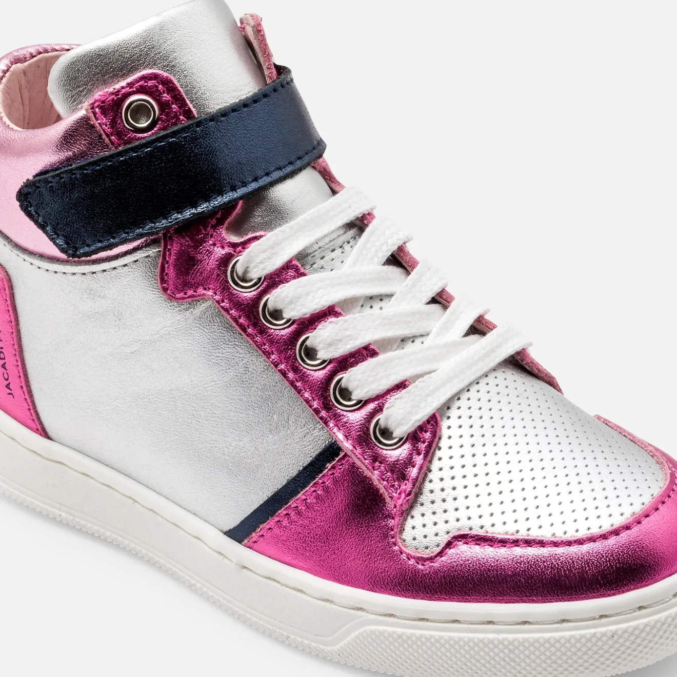 Baskets Et Tennis|Chaussures-Jacadi Tennis montantes enfant fille - lore ARGENT/MULTICO
