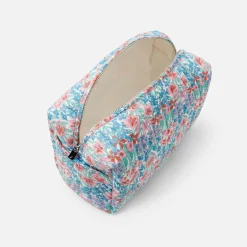 Sac À Langer, Trousse De Toilette|Sac À Langer Et Trousses De Toilette-Jacadi Trousse de toilette en tissu Liberty ROSE/VERT