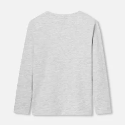 T-Shirt, Polo Et Sous-Pull-Jacadi T-shirt manches longues enfant garçon - gris chine clair GRIS CHINE CLAIR JACADI
